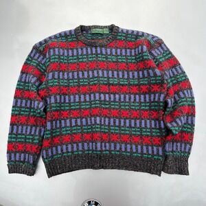 90s hill & archer coogi style wool sweater